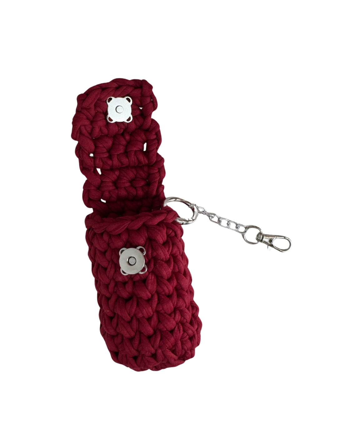 Lipstick Bag Charm Burgundy
