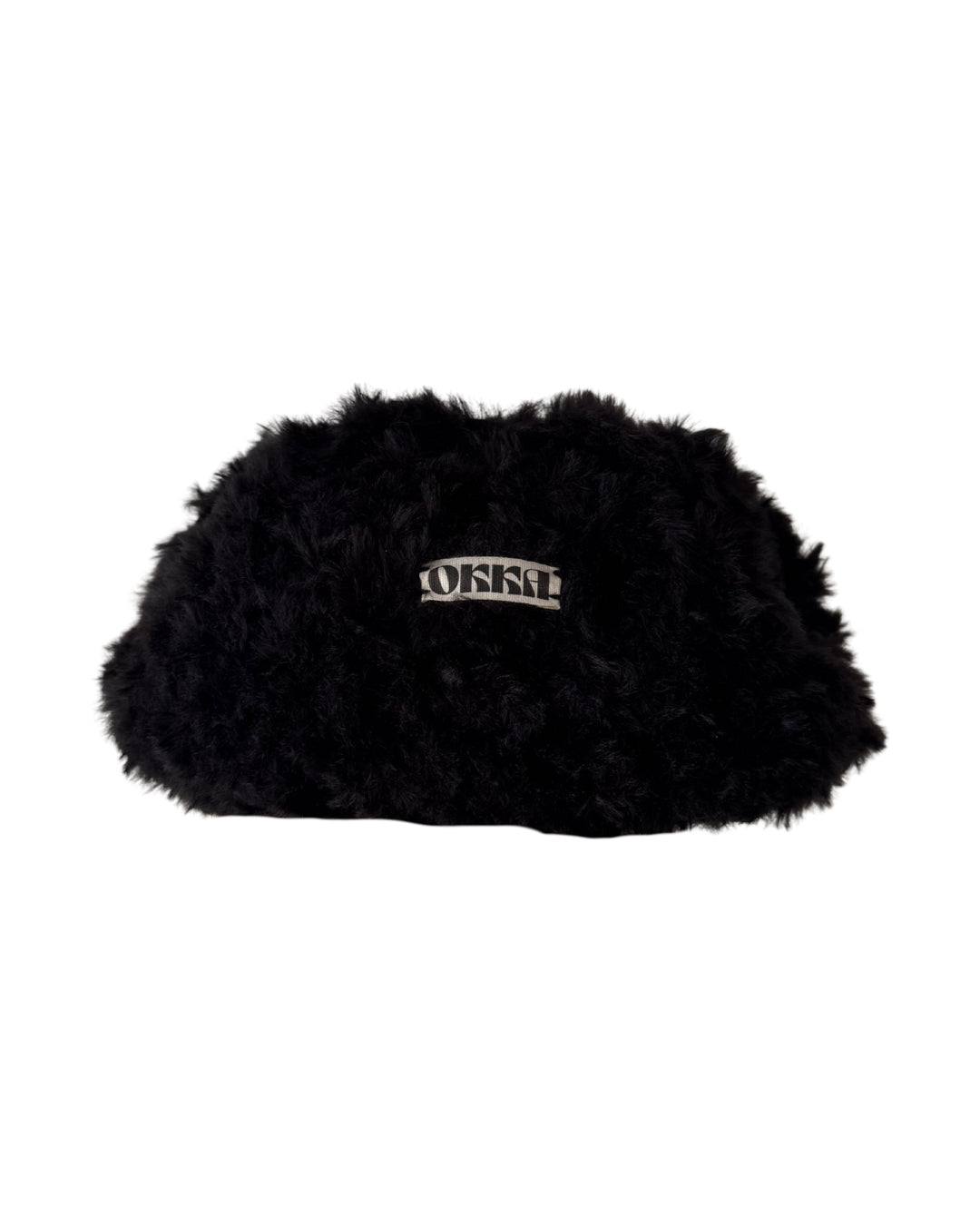 Fur Clutch Black