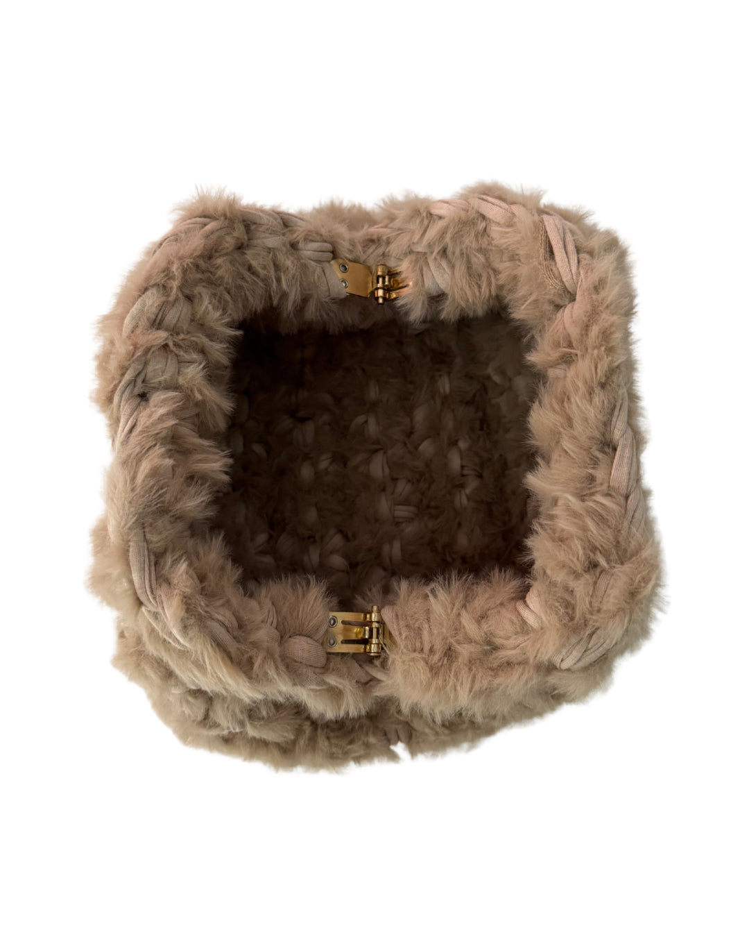 Fur Clutch Soft Mocco