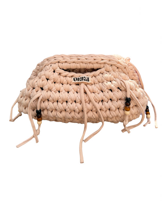 Clutch Beige w Beads