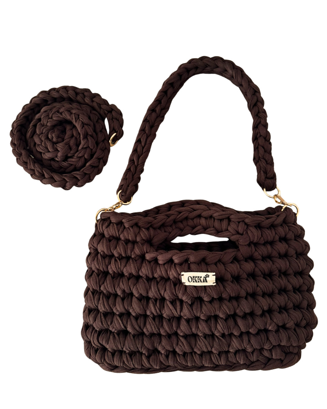 Toscana Pure Choco w Shoulder Handle / Crossbody