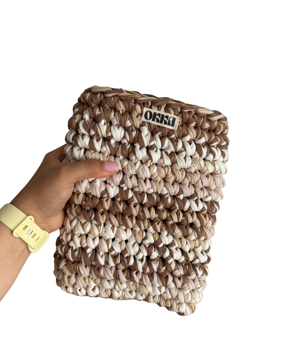 BOOK CASE Beige Soft (w golden glitter)